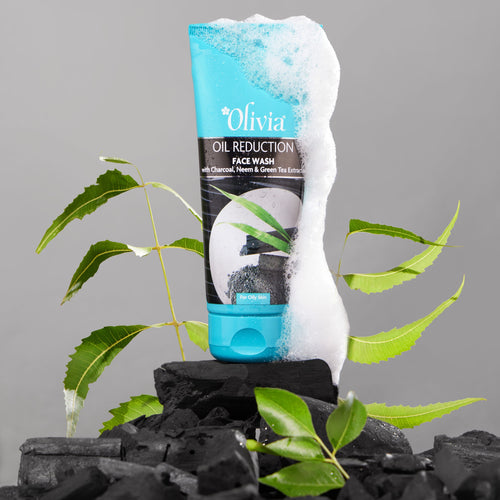 Oil Reduction Face Wash with Charcoal Neem and Green Tea Extracts