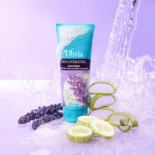 Skin Hydrating Face Wash with Aloe Vera Cucumber and Lavender