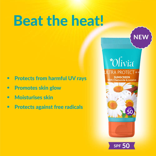 Ultra Protect ++ Sunscreen with Chamomile and Licorice SPF 50 Olivia Beauty